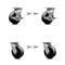 Service Caster 5 Inch Glass Filled Nylon Caster Set with Roller Bearings 4 Swivel Lock 2 Brake SCC-30CS520-GFNR-TLB-BSL-2-BSL-2 - alternate 1